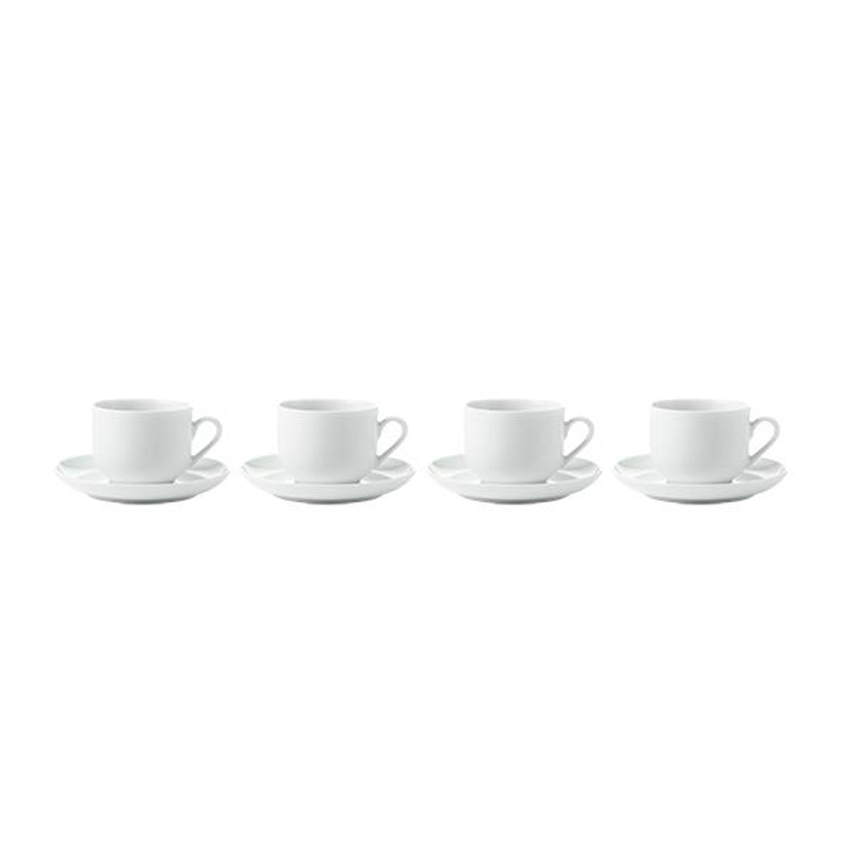 Aida - Atelier Super White -kaffekop m. underkop 4 stk 18 cl