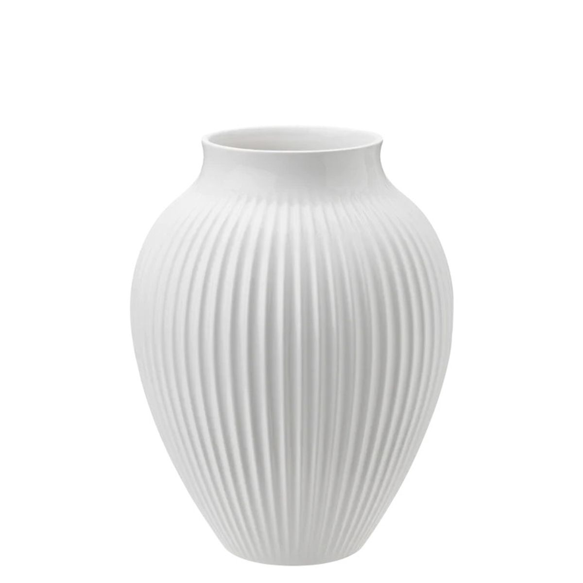 Knabstrup - vase H 20 cm Hvid