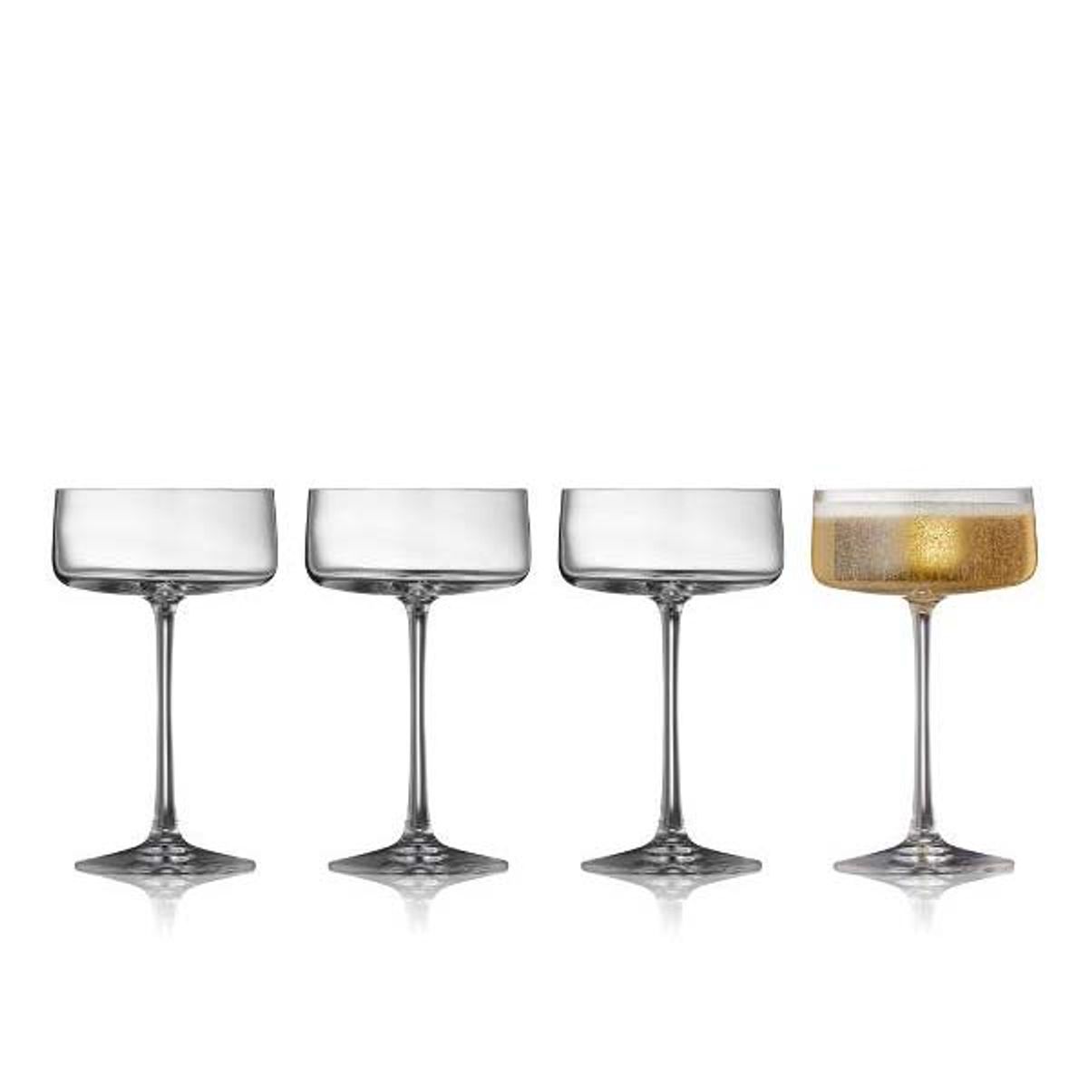 Lyngby Glas - Krystal Zero Champagneskål 4 stk.