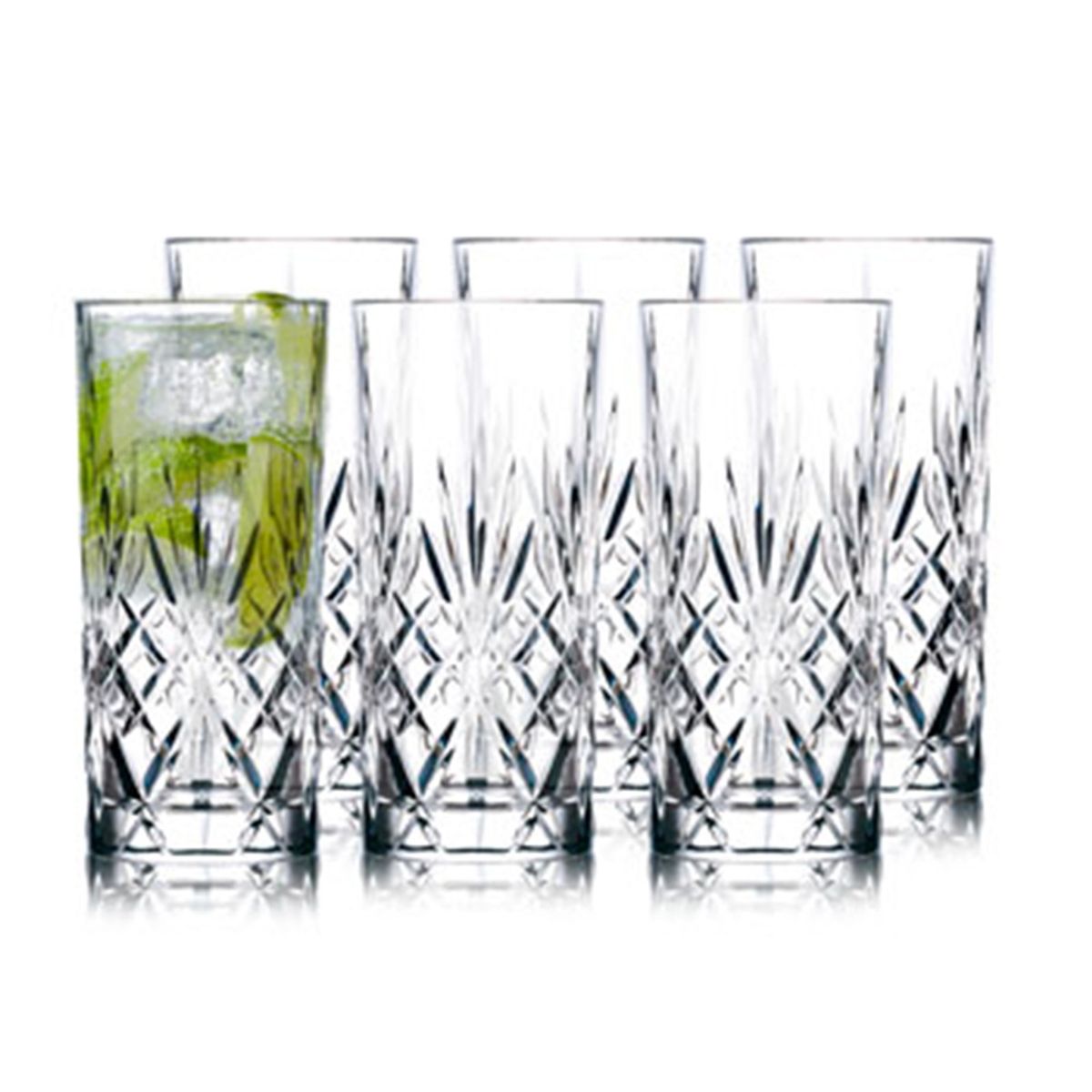 Lyngby Glas - Melodia Highball, 6 stk