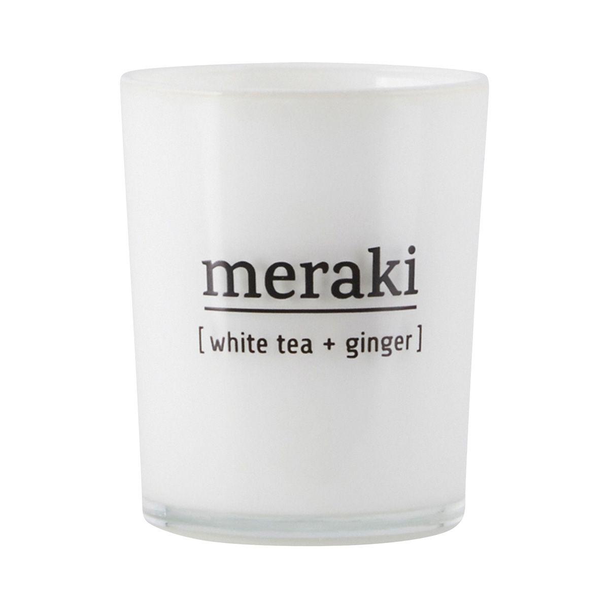 Meraki - Duftlys, White tea & ginger, lille