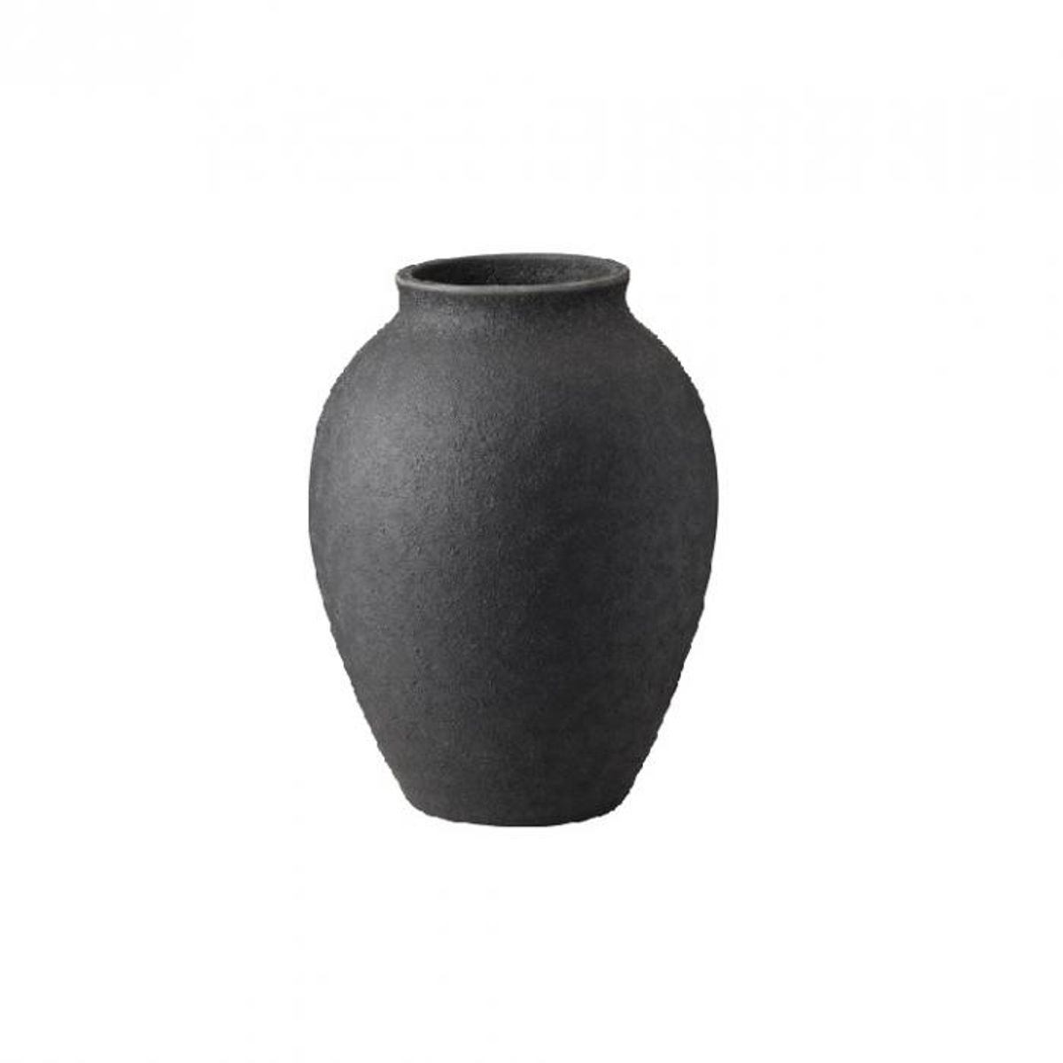 Knabstrup - , vase, sort, 12,5 cm