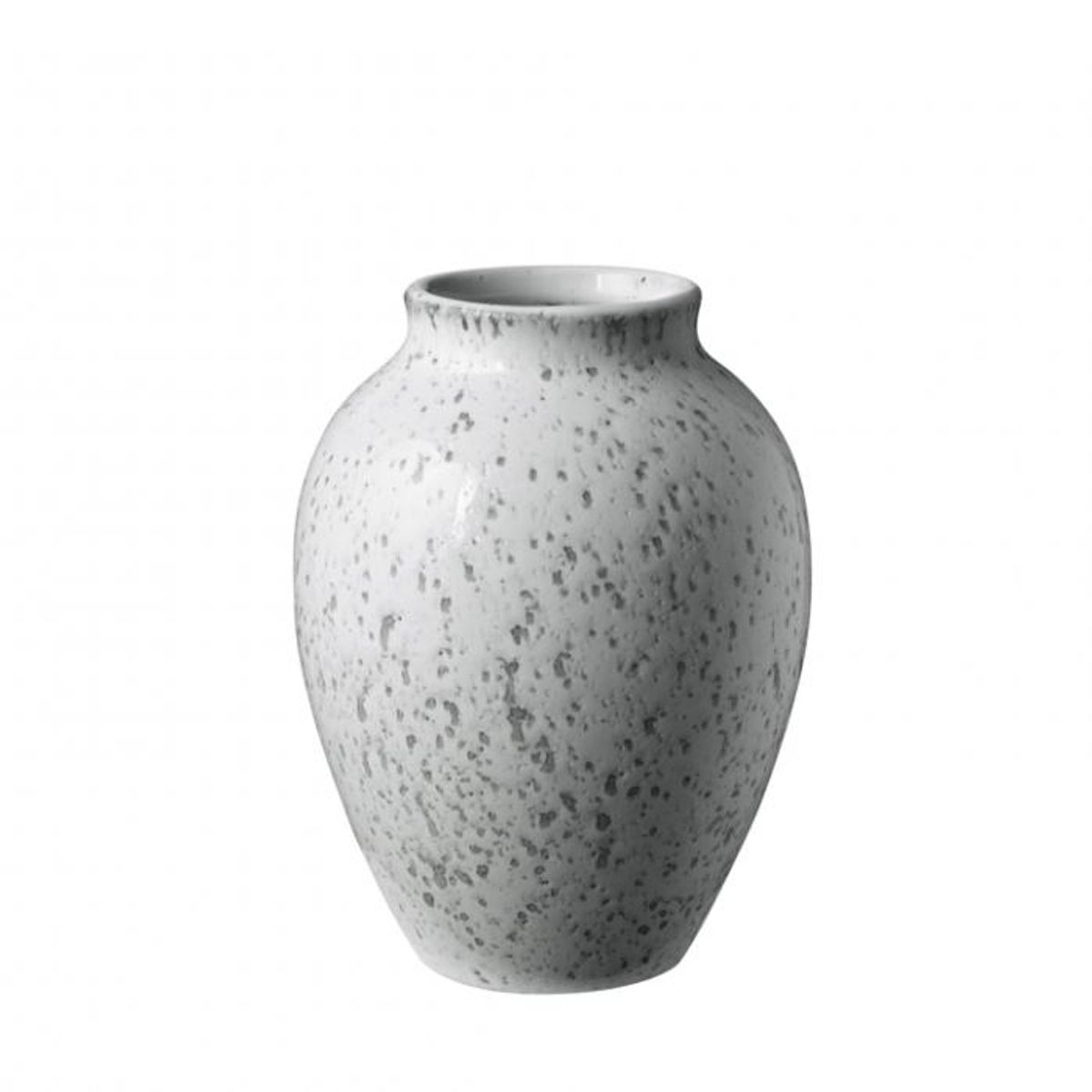 Knabstrup - vase, hvid/grå, 12.5 cm