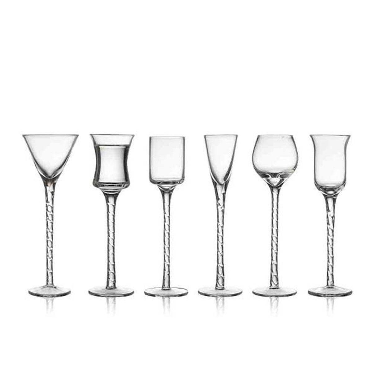 Lyngby Glas - Rom Snapseglas 18 cm 6 stk. Klar