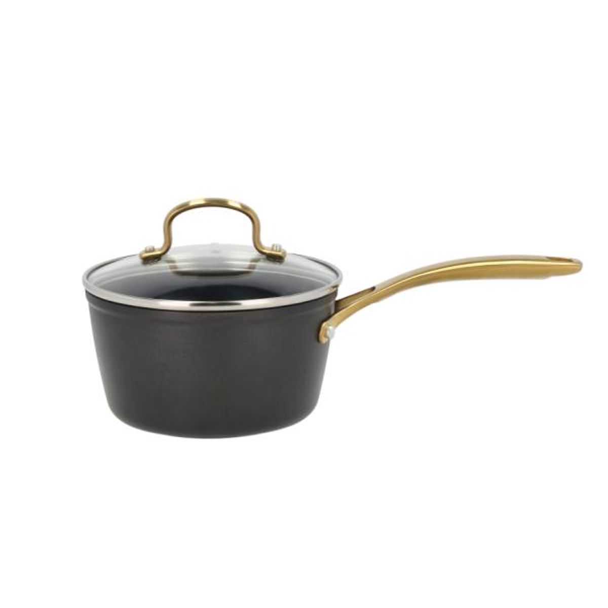 Claus Holm - Kasserolle med glaslåg keramisk Brasserie 1,5 liter Sort non-stick