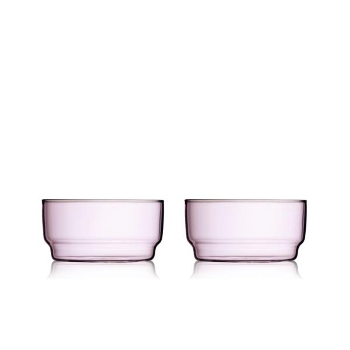 Lyngby Glas - Torino Skål 12 cm 2 stk. Pink