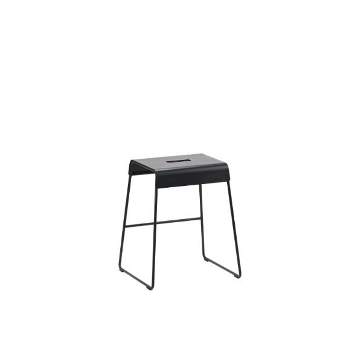 ZONE Denmark - Skammel 45 cm A-Stool Outdoor Black