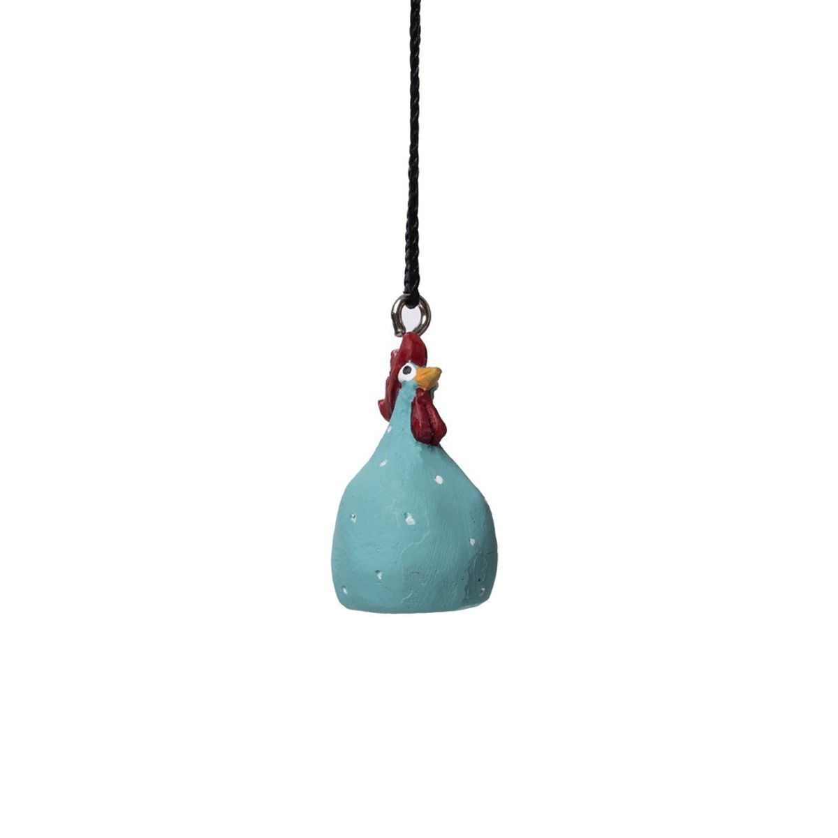 Nääsgränsgården - Hanging Hen turquoise H.4cm