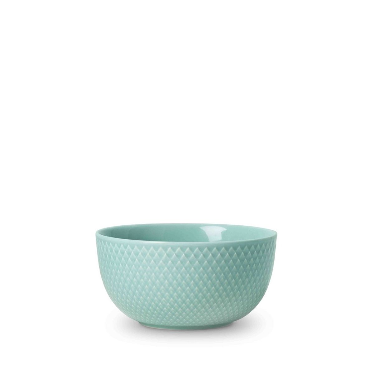 Lyngby Porcelæn - Rhombe Skål, 13 cm, aqua