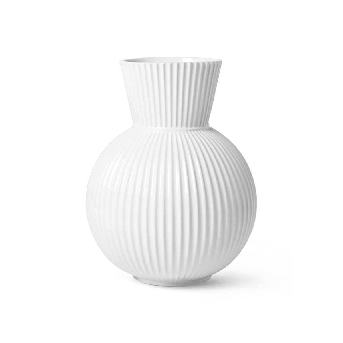 Lyngby Porcelæn - Lyngby Tura Vase H34 hvid porcelæn