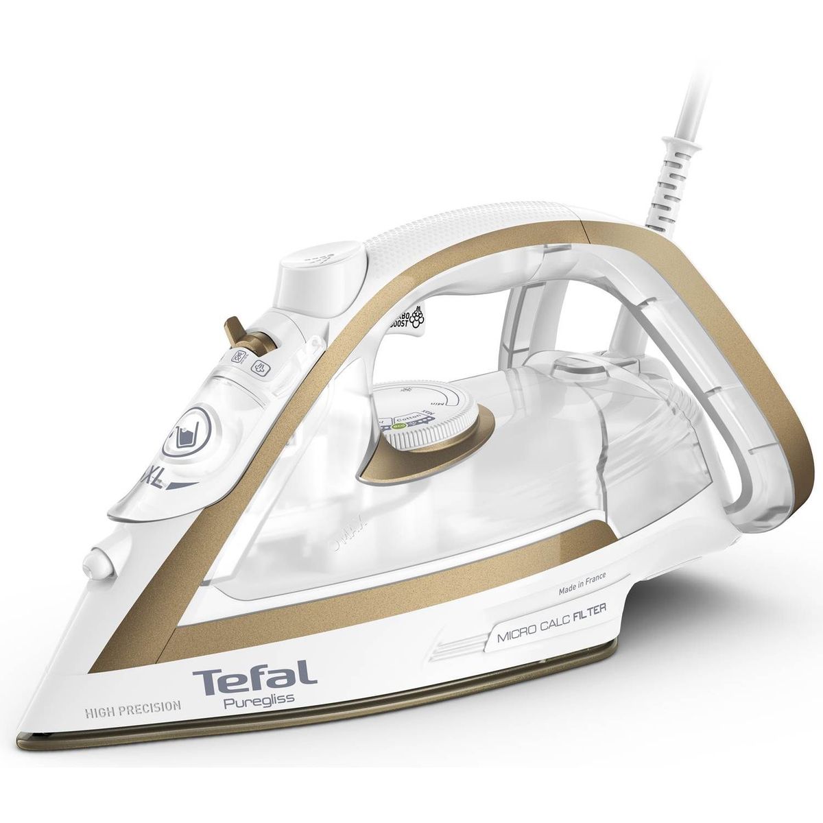 Tefal Dampstrygejern Pure Gliss Copp/Vit FV8042E0