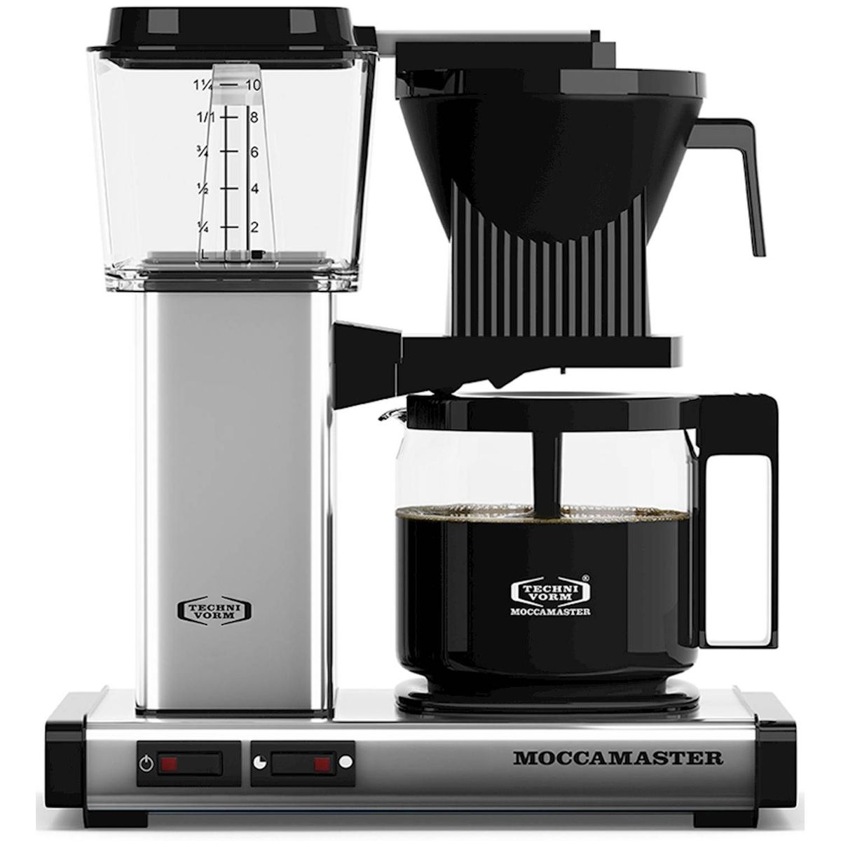 Moccamaster Kaffemaskine Automatic Polished Silver