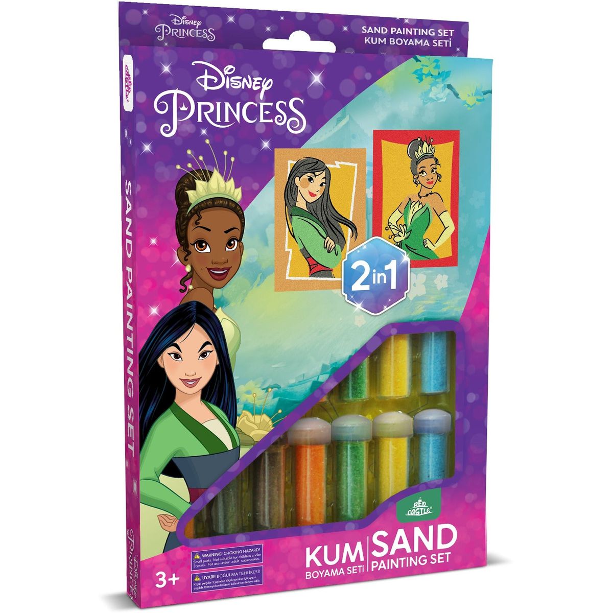 Sandtegning - Mulan & Tiana