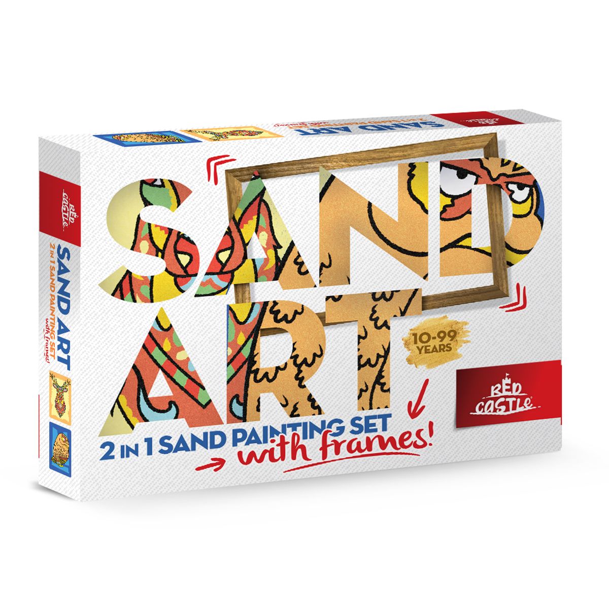 Sand Painting Set - Hjort & Ugle (med billedramme)