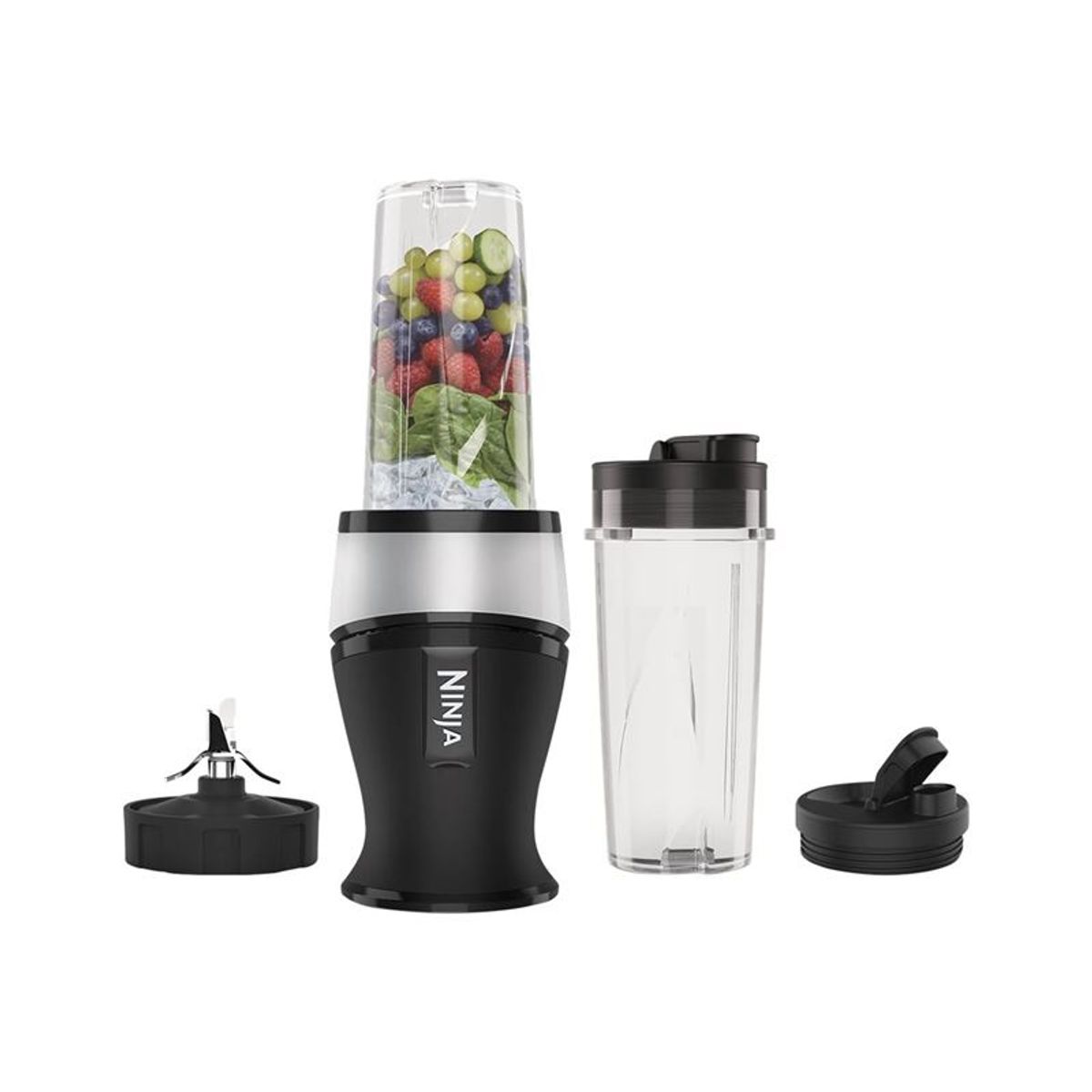 Nutri Ninja Slim QB3001EUS Blender Sort/ sølv