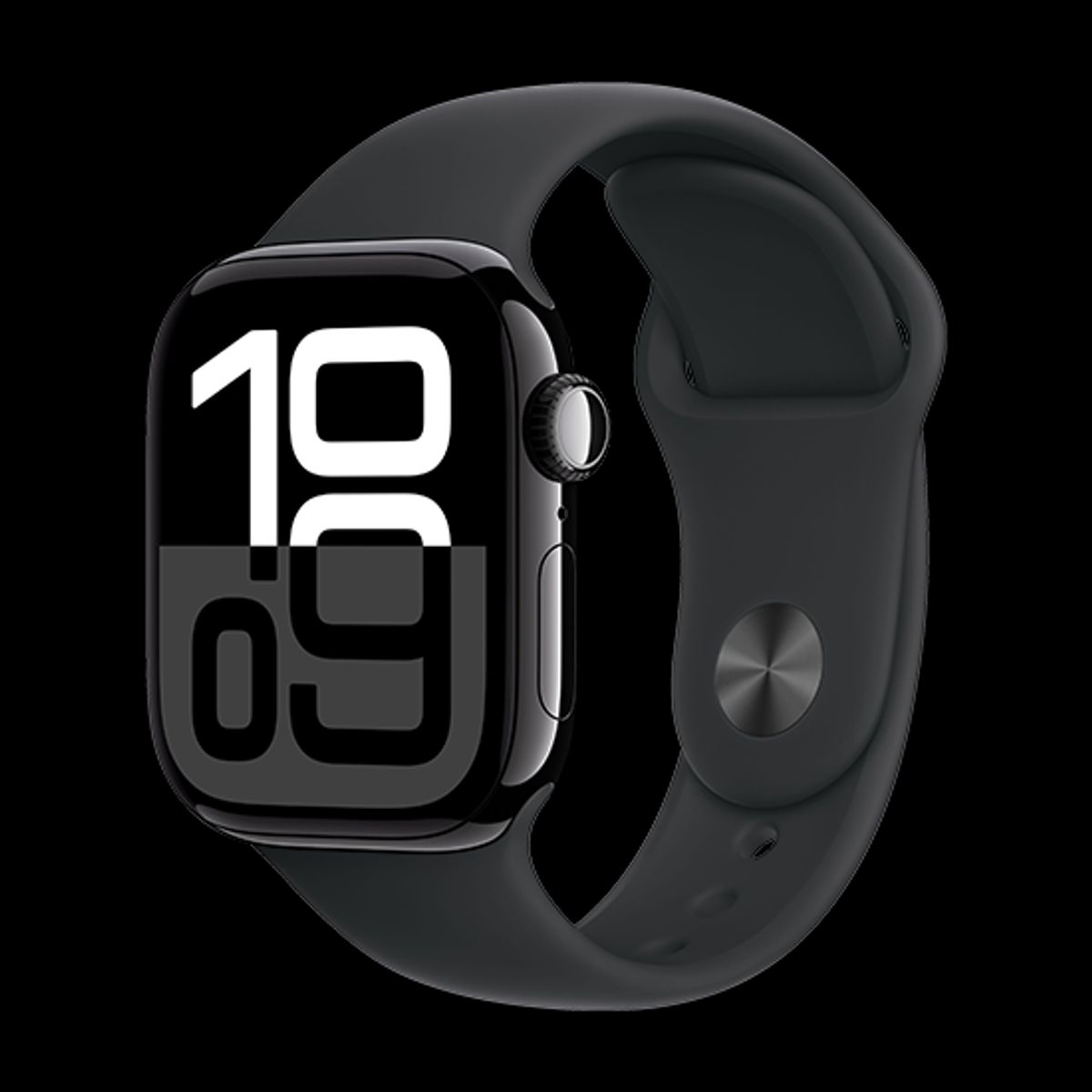 Apple Watch 10 42mm Alu Case with Sport Band S/M - Jet Black