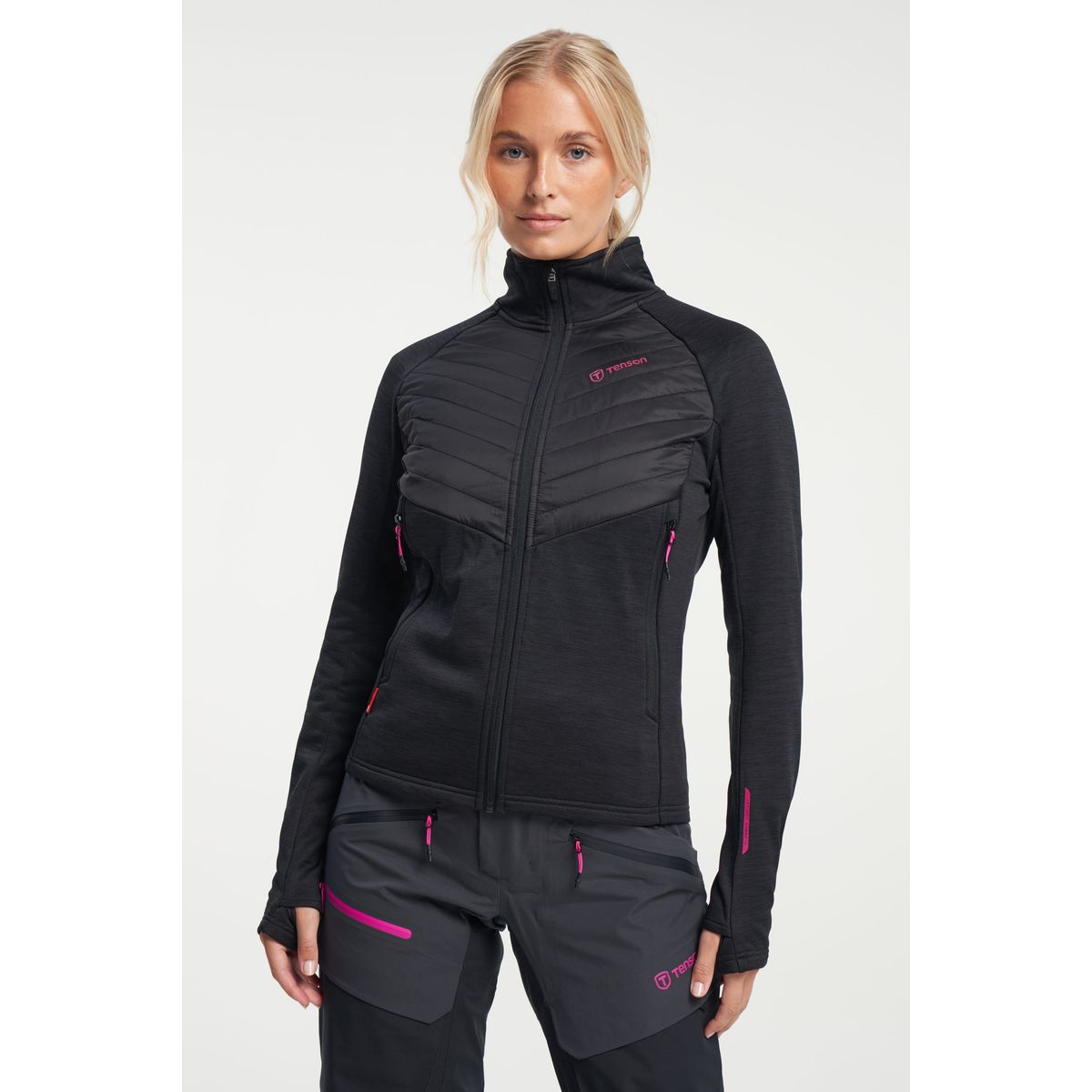 Tenson Touring Midlayer Dame (Farve: Grå, Størrelse: M)