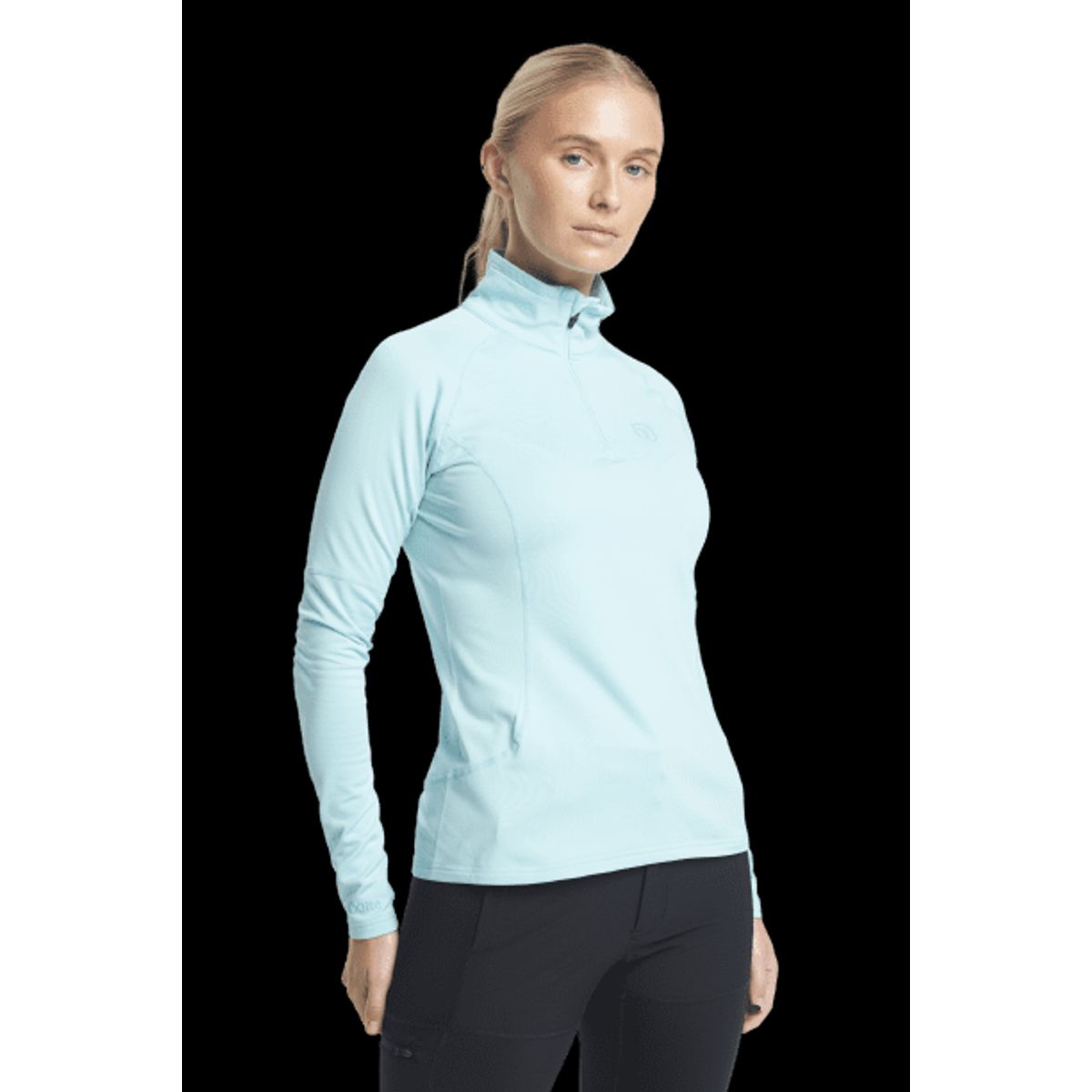 Tenson Mellemlag Half Zip Dame (Farve: Black, Størrelse: Xs)