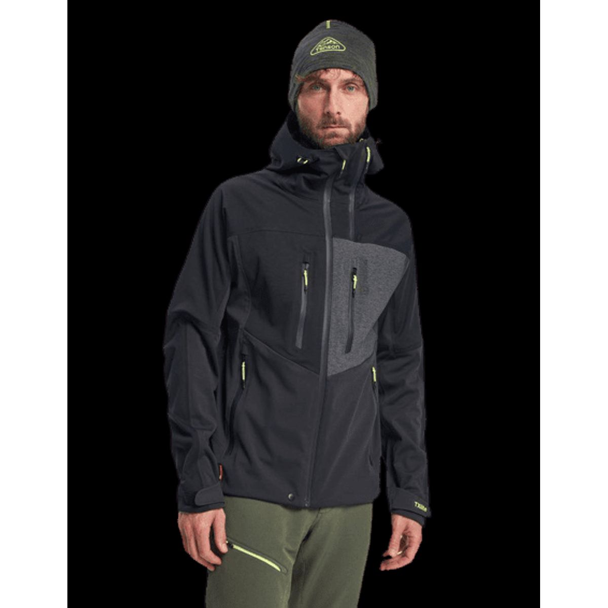 Tenson Touring Softshell Skijakke Herre (Farve: Grå, Størrelse: M)