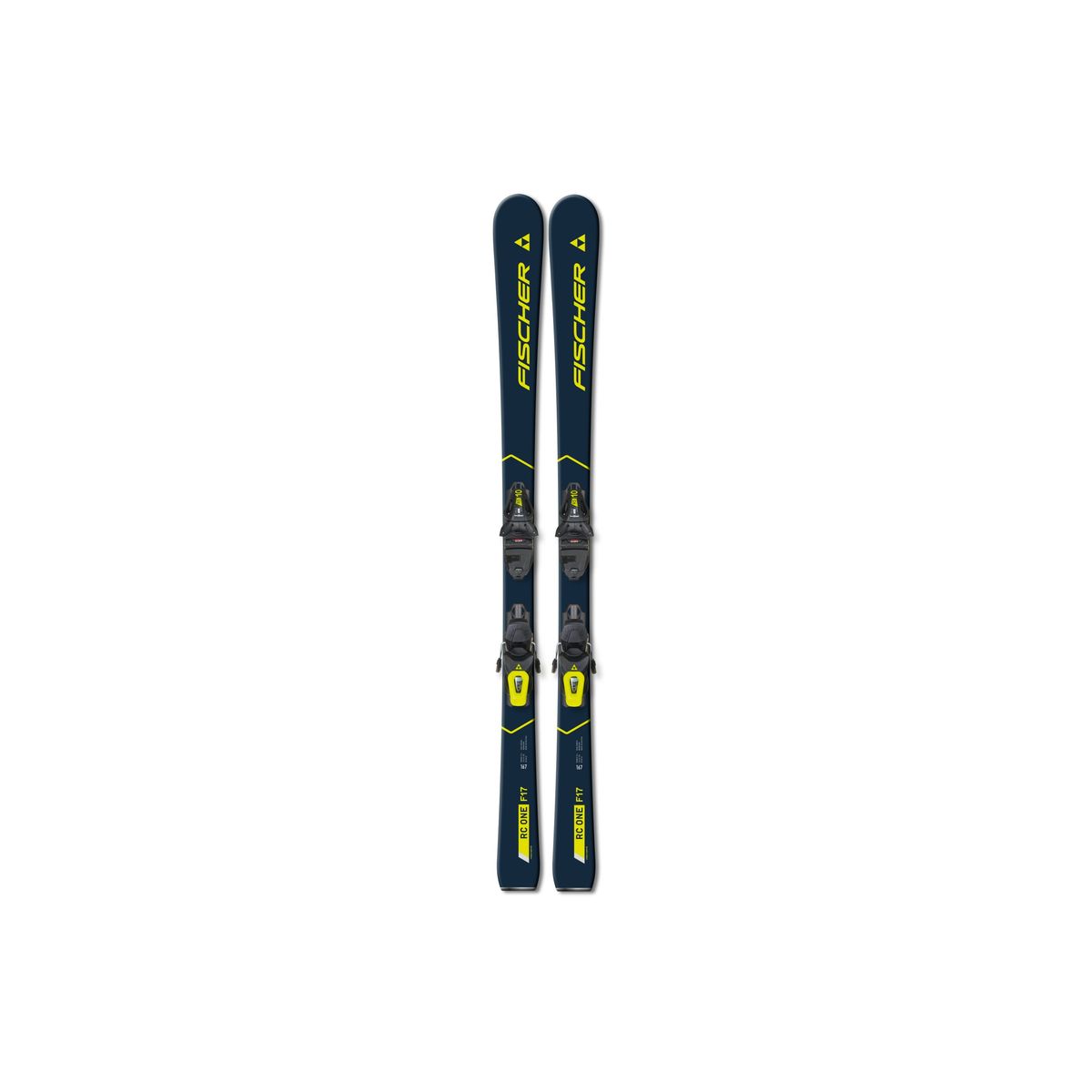 Fischer Rc One F17 Twin Powerrail Ski Inc. Rs 10 Gw Binding (Farve: Gul, Størrelse: 174)