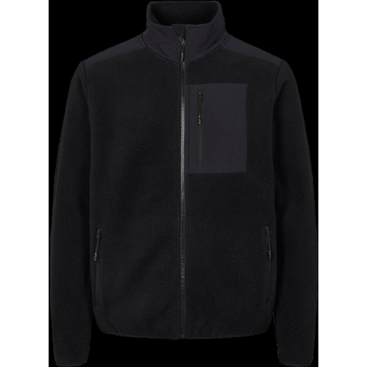 Mckinley Nomis Pile Fleece Jacket Herre (Farve: Black/black, Størrelse: Xl)