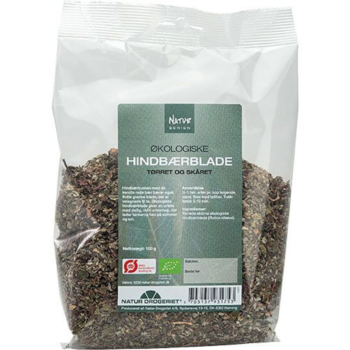 Hindbærblade Økologiske - 100 gram