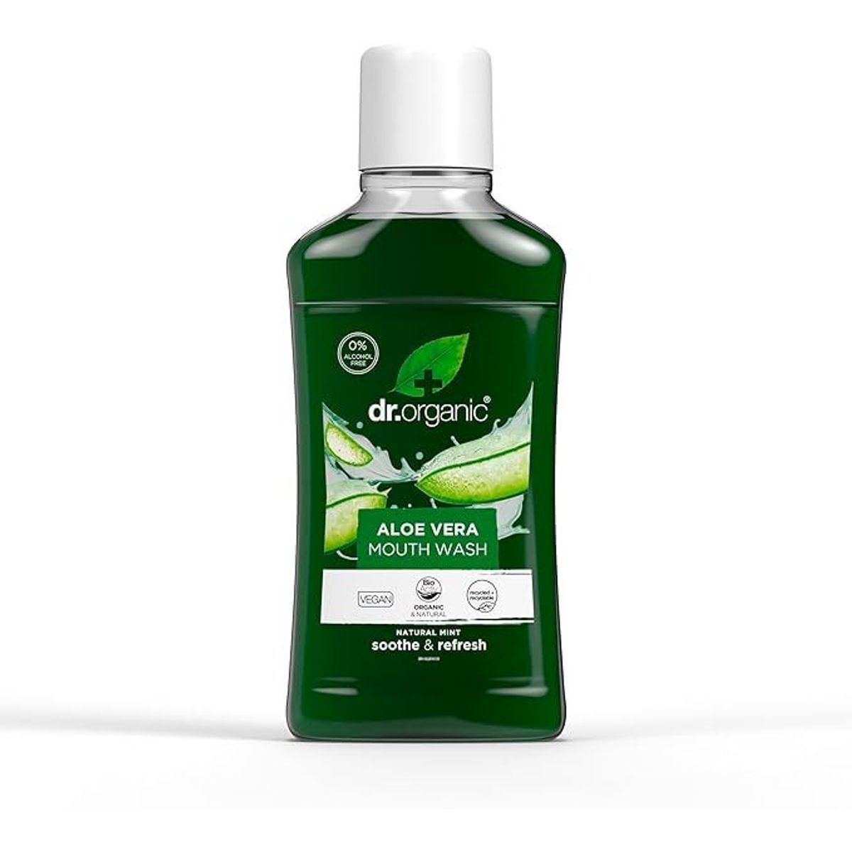 Dr. Organic Mundskyl Aloe Vera - 500 ml.