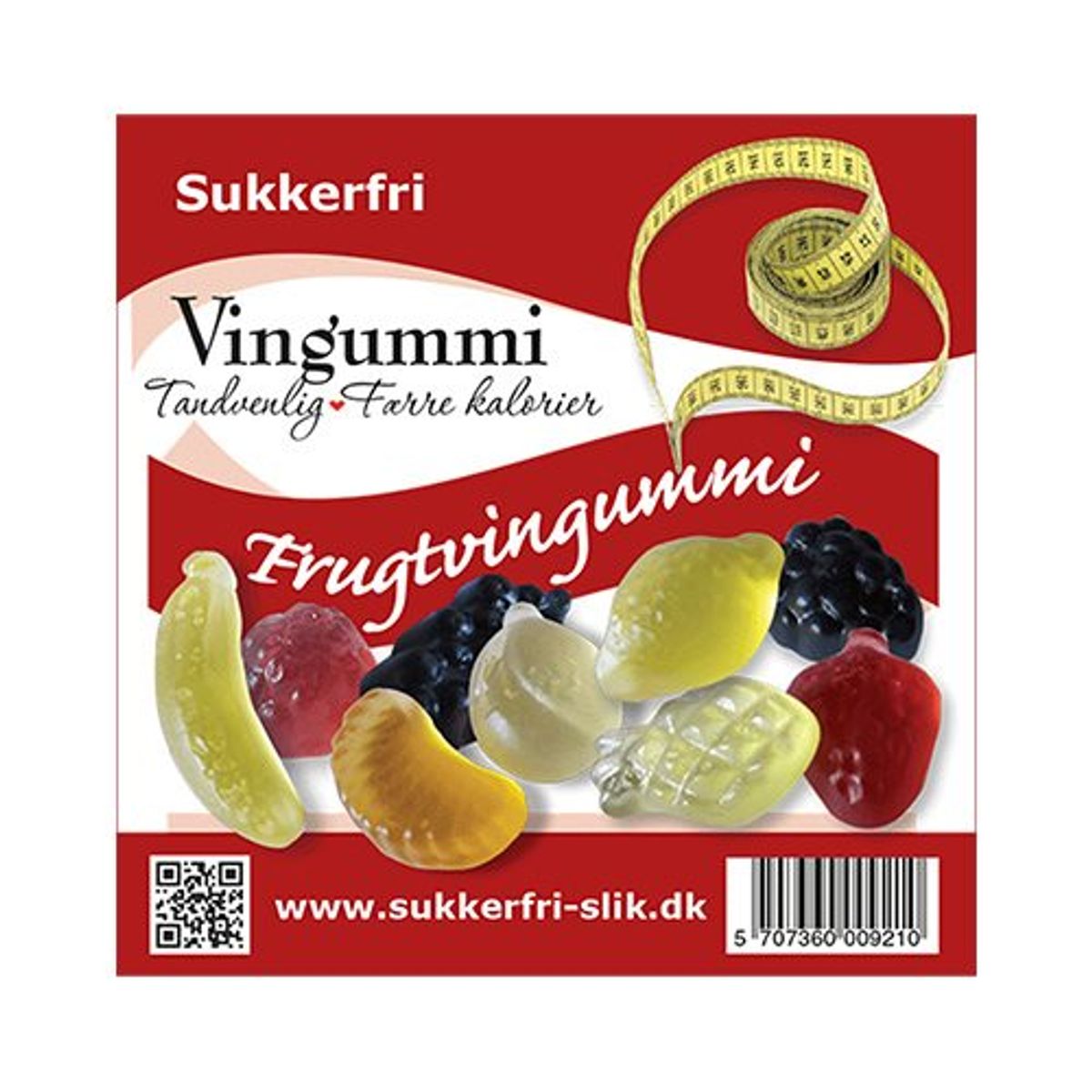 Frugtvingummi - 90 gram