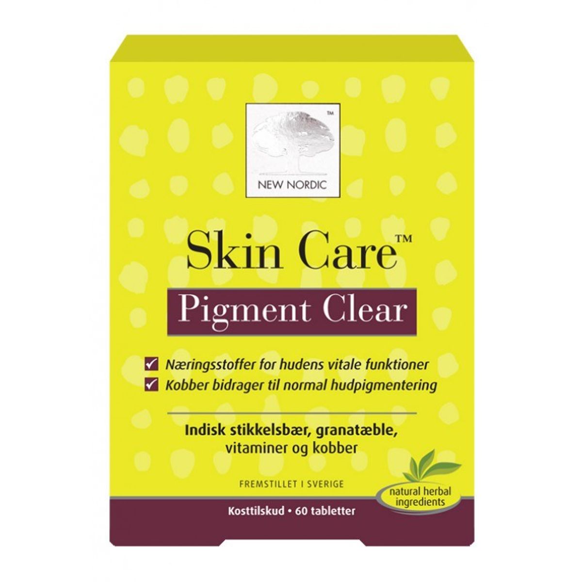 Skin Car Pigment Clear 60 tabletter