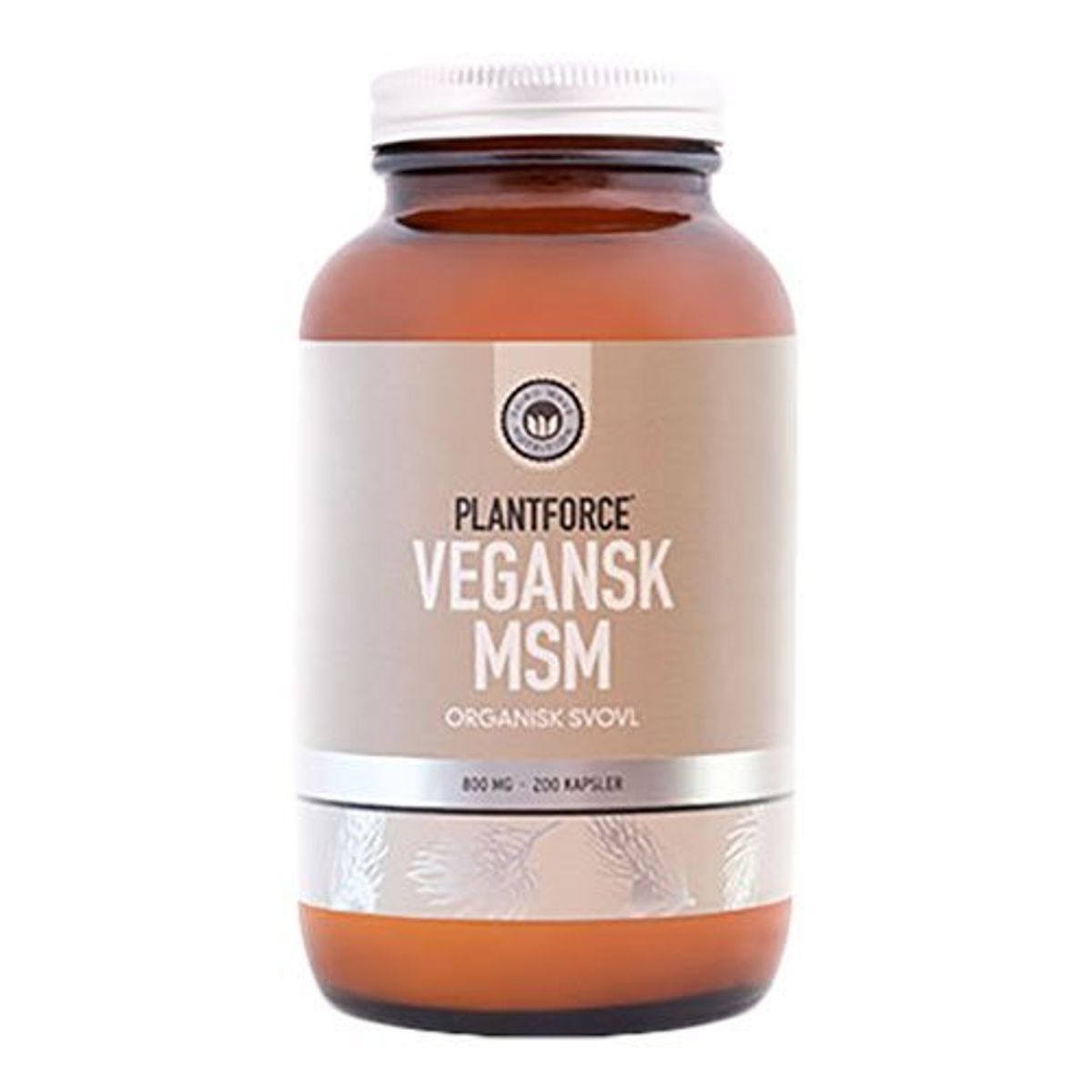 MSM Plantforce 800 mg - 200 kapsler