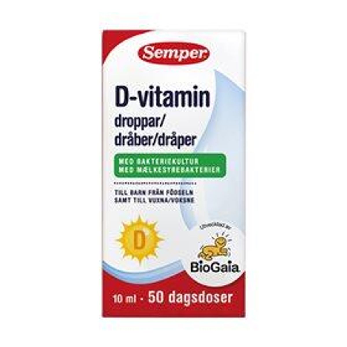 BioGaia D-vitamindråber Semper - 10 ml.