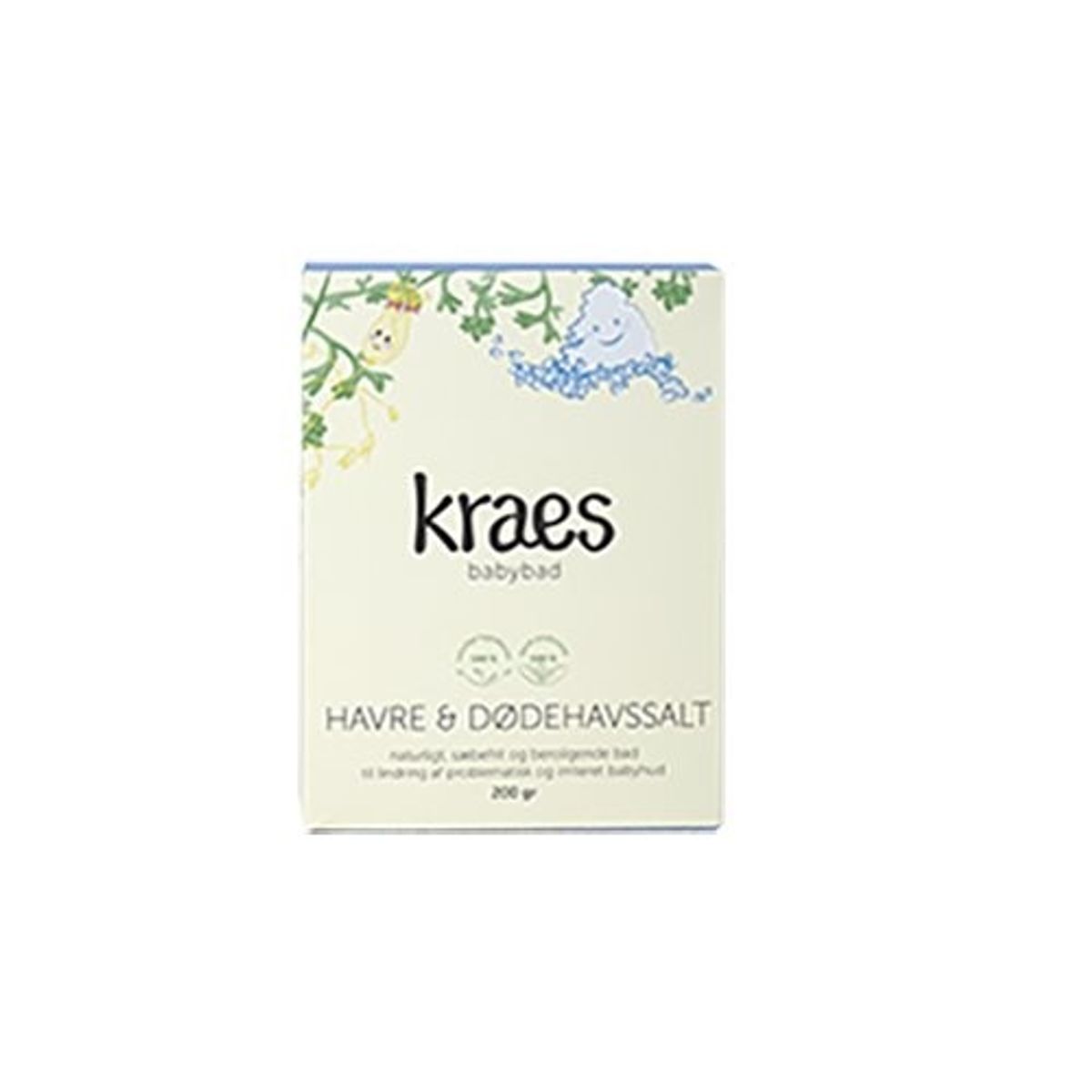 KRAES babybad havre & dødehavssalt - 200 gram