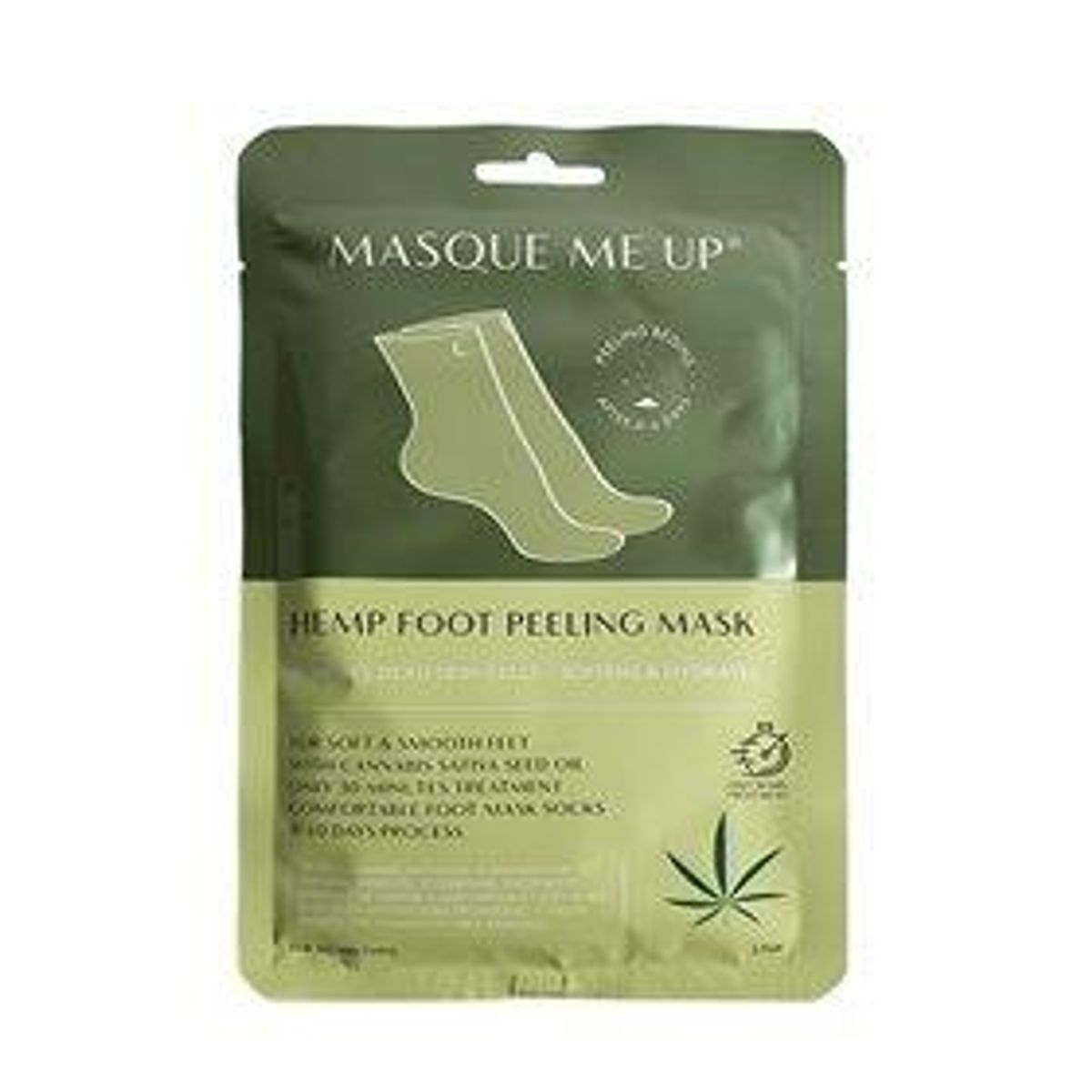 Miqura Hemp Foot Peeling Mask 1 stk