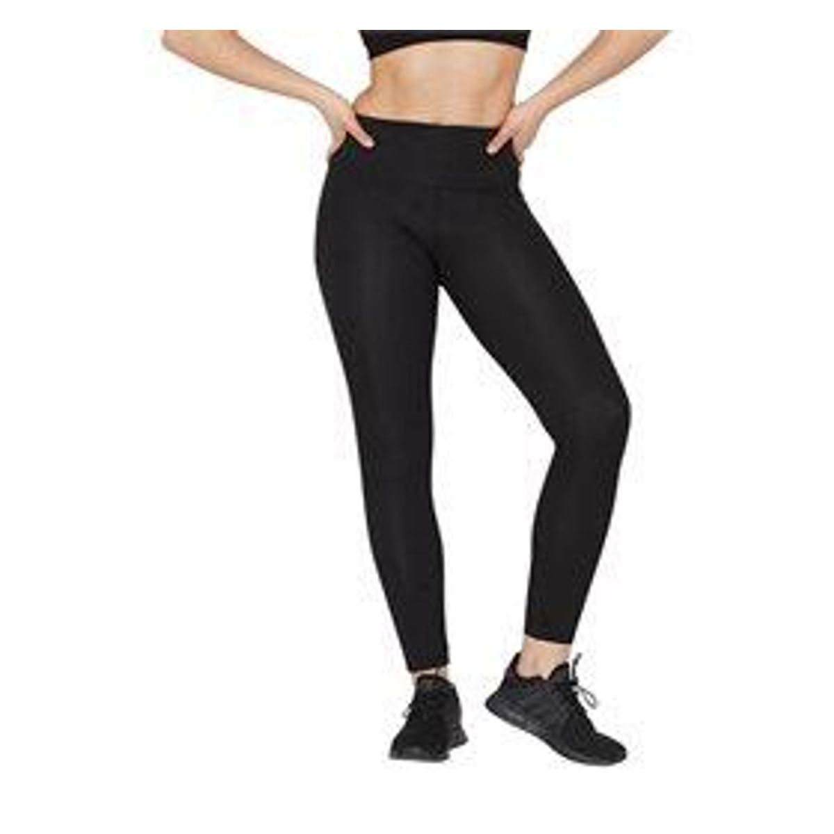 Sports Tights dame sort Black str. XL