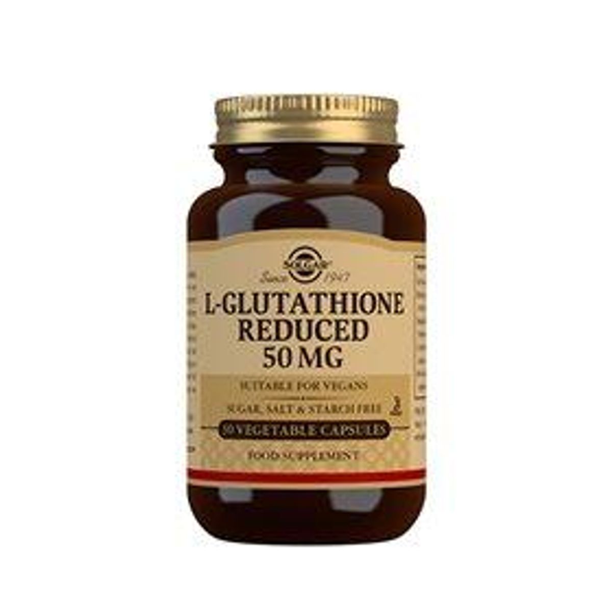 Solgar L-Glutathione 50 mg - 30 kapsler