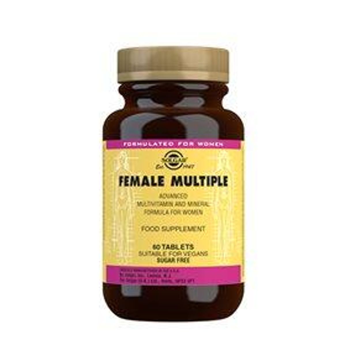 Solgar Female Multiple multivitamin til kvinder - 60 tab.