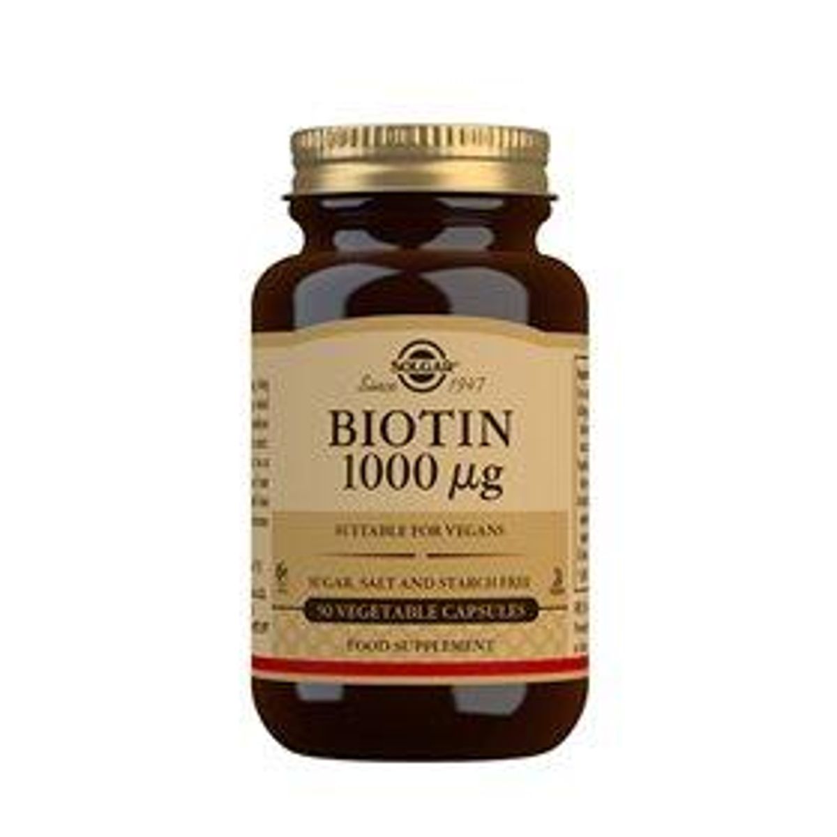 Solgar Biotin 1000ug - 50 kapsler