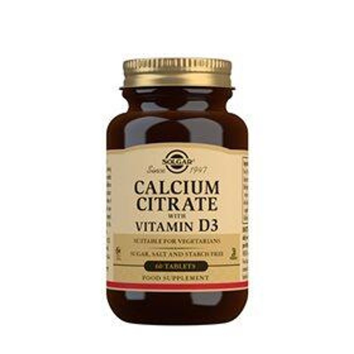 Solgar Calcium Citrate+D3 - 60 tab.