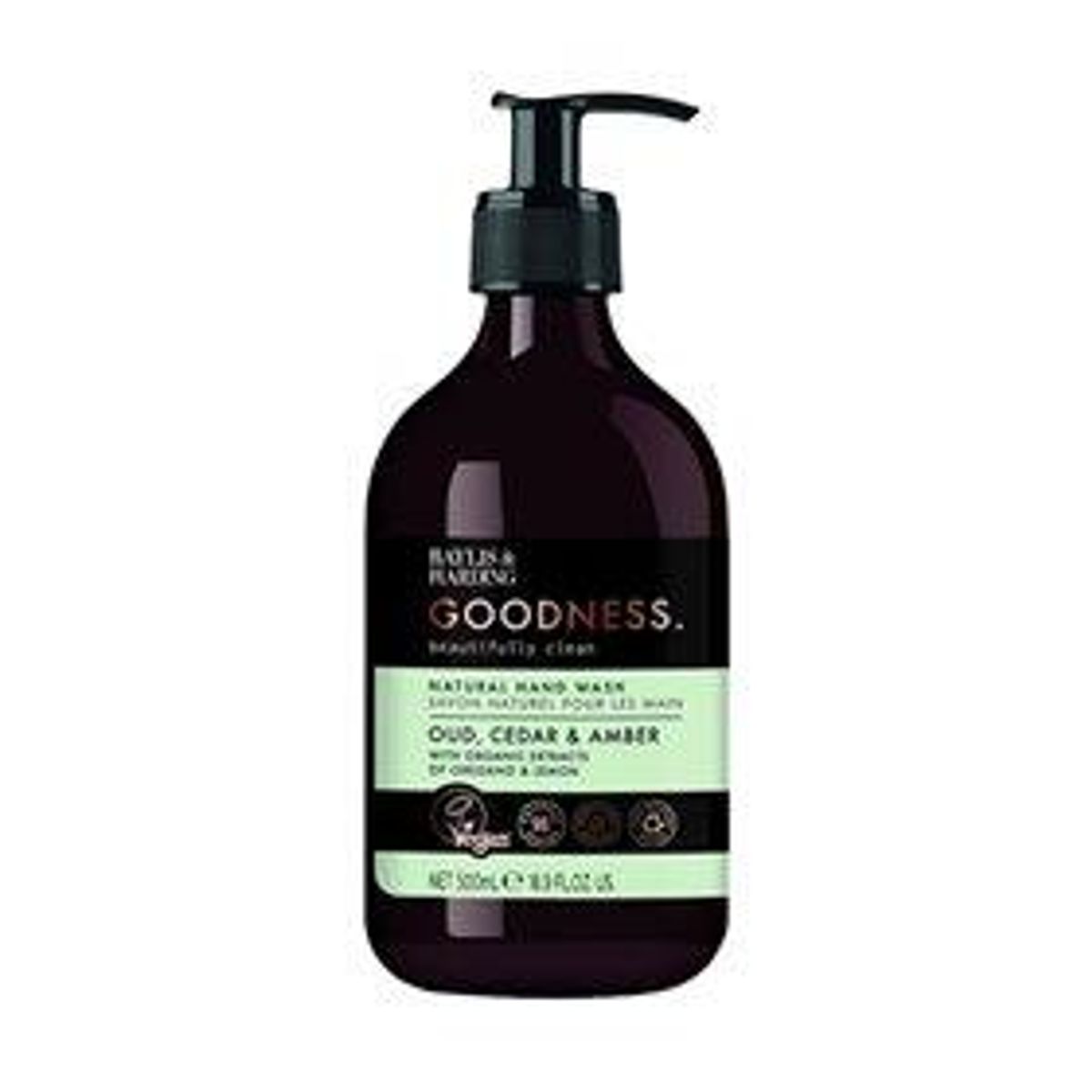 Hand Wash oud, cedar & amber Baylis & Harding Goodness - 500 ml