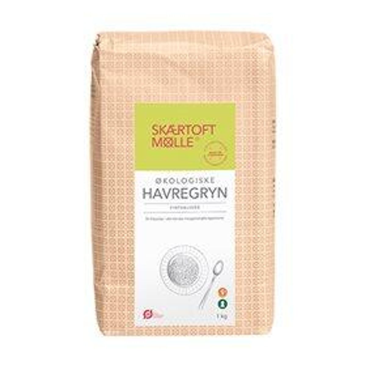 Skærtoft Mølle Havregryn fintvalsede Ø - 1 kg.