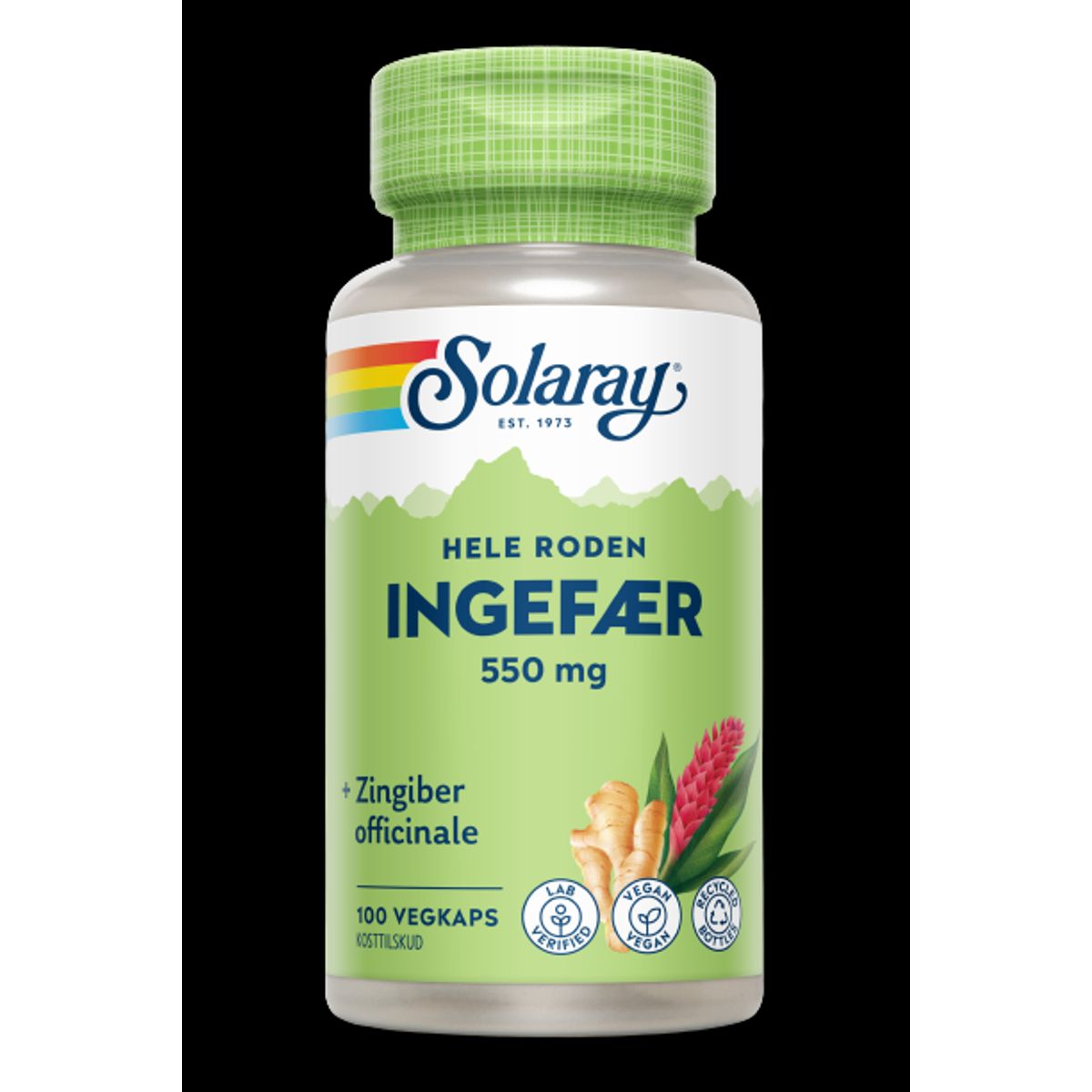 Solaray Ingefær 550 mg - 100 kapsler