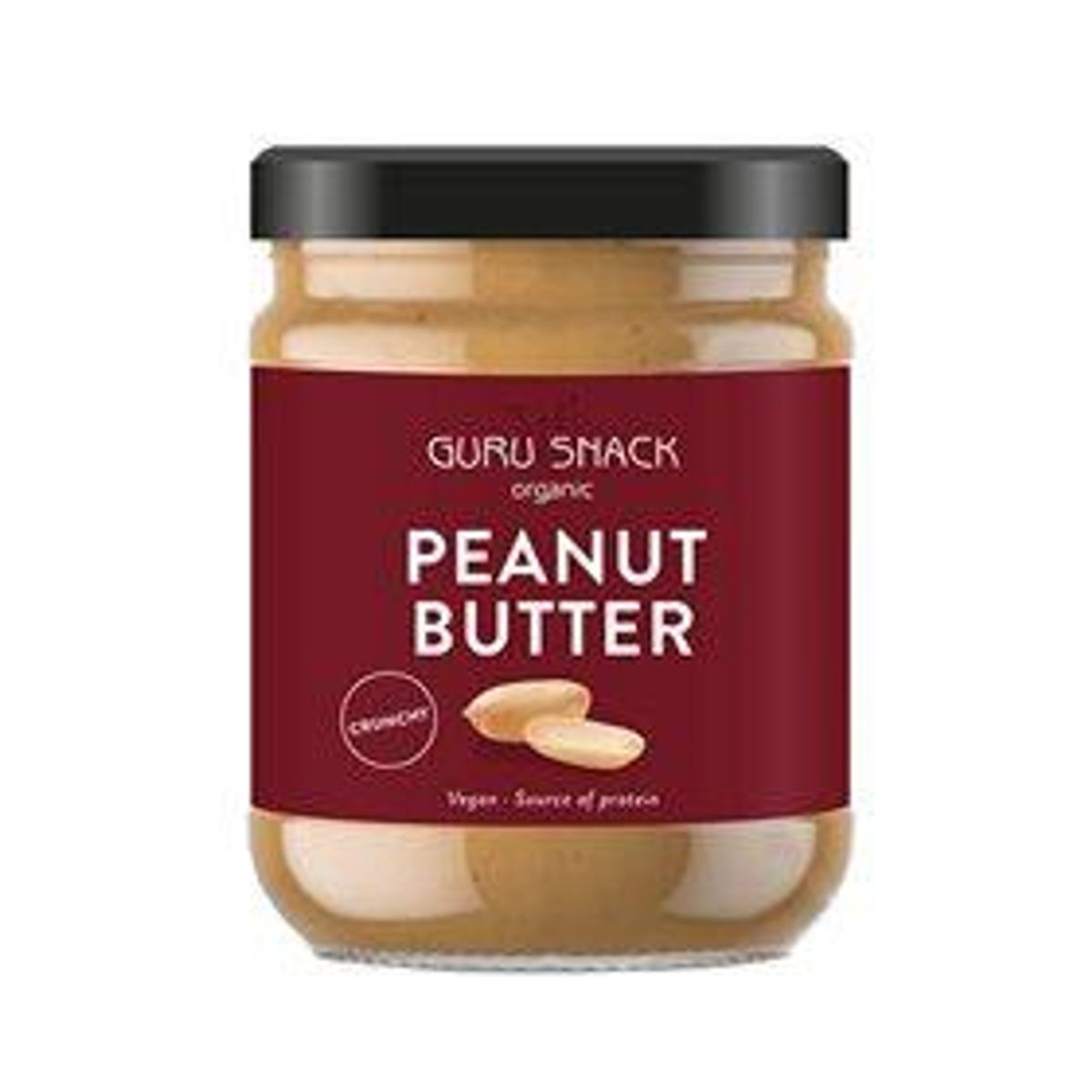 Peanutbutter Crunchy Ø Guru Snack - 250 g.