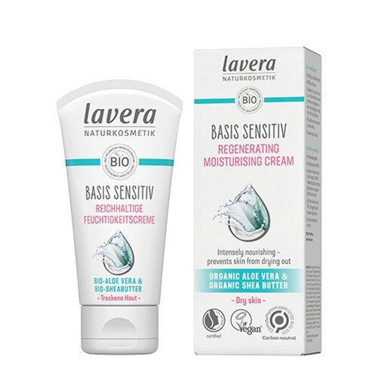 Lavera Regenerating Moisturising Day Cream Basis Sensitiv - 50 ml.