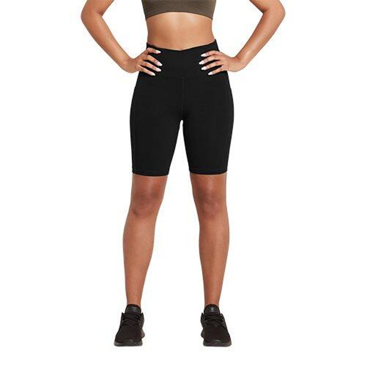 Boody 8" High-Waist shorts sort str. S Motivate - 1 stk