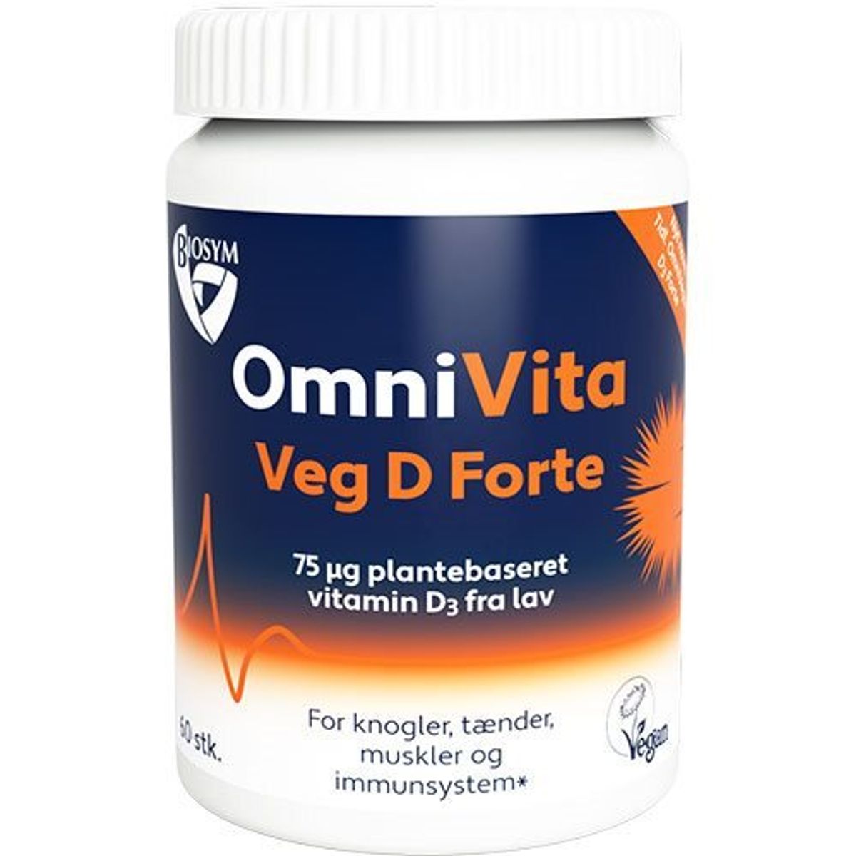 OmniVita Veg D Forte - 60 kapsler