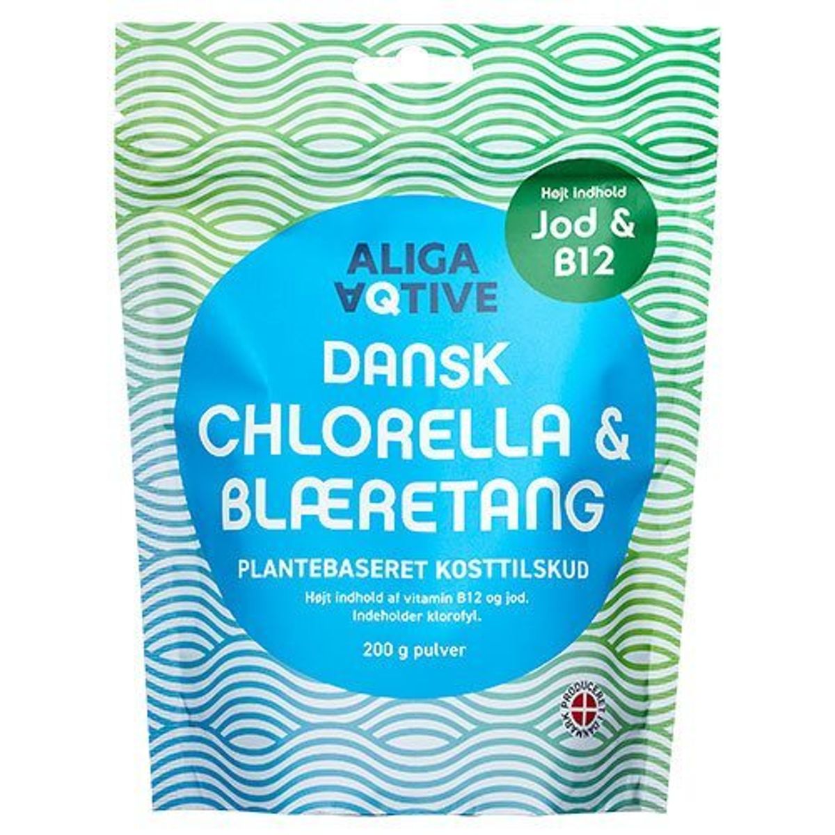 Aliga Dansk Chlorella & Blæretang - 200 gram