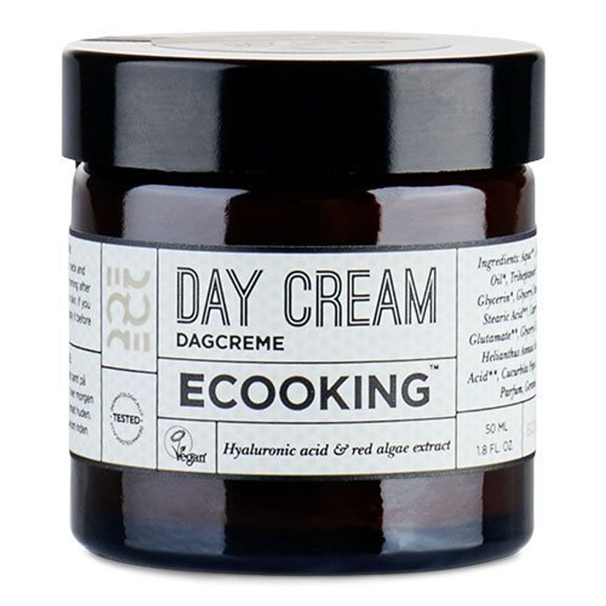 Ecooking Day Cream ny udgave - 50 ml. (inkl. gratis Ecooking ansigtolie 10 ml. værdi 159.95)