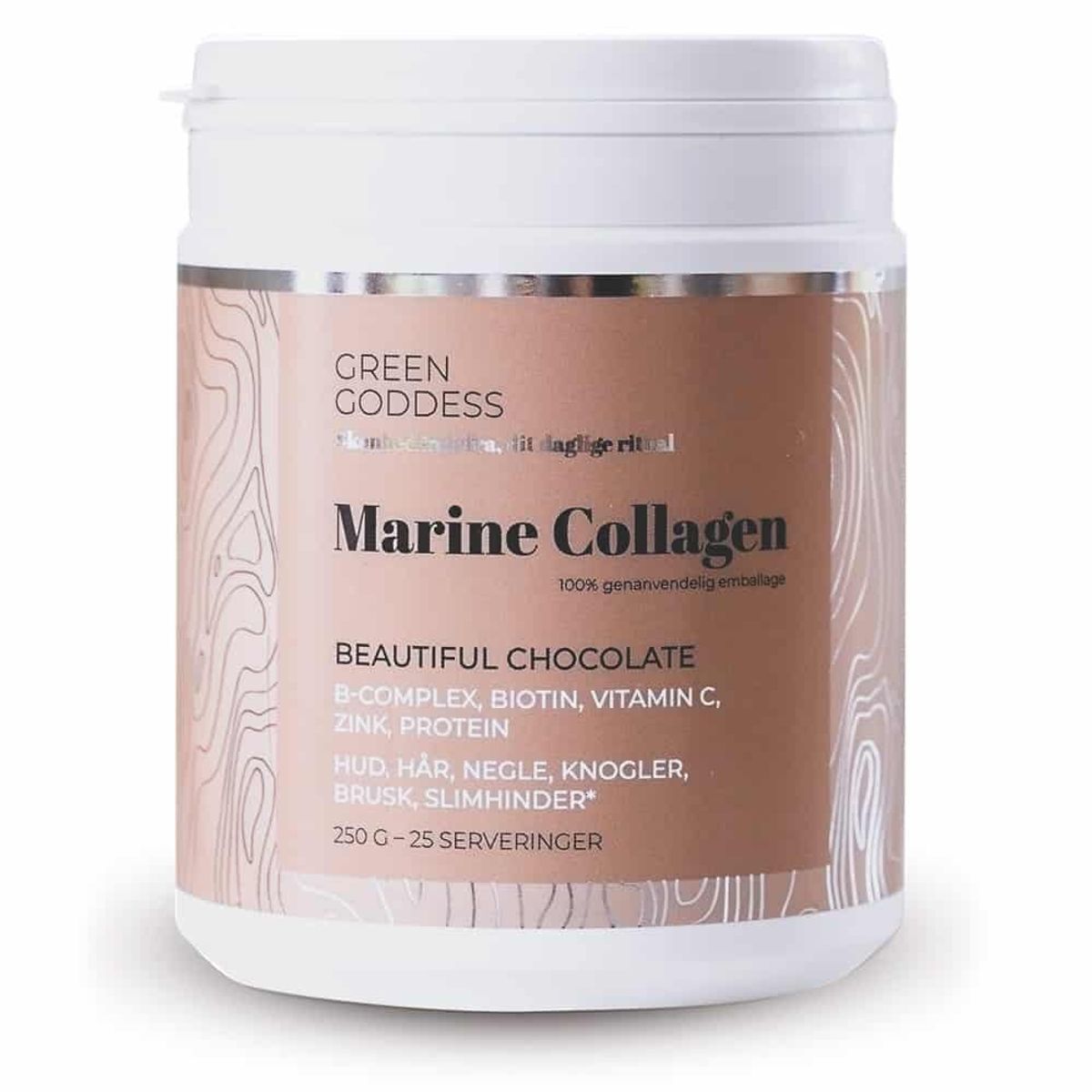 Green Goddess Marine Collagen Beautiful Chocolate - 250 gram (U)