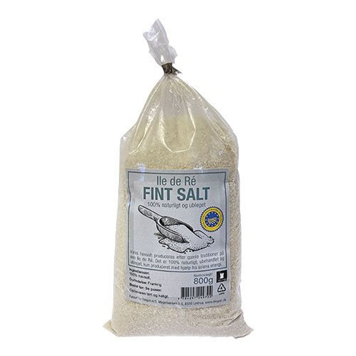 Fransk fint havsalt Ile de Ré ubleget - 800 gram