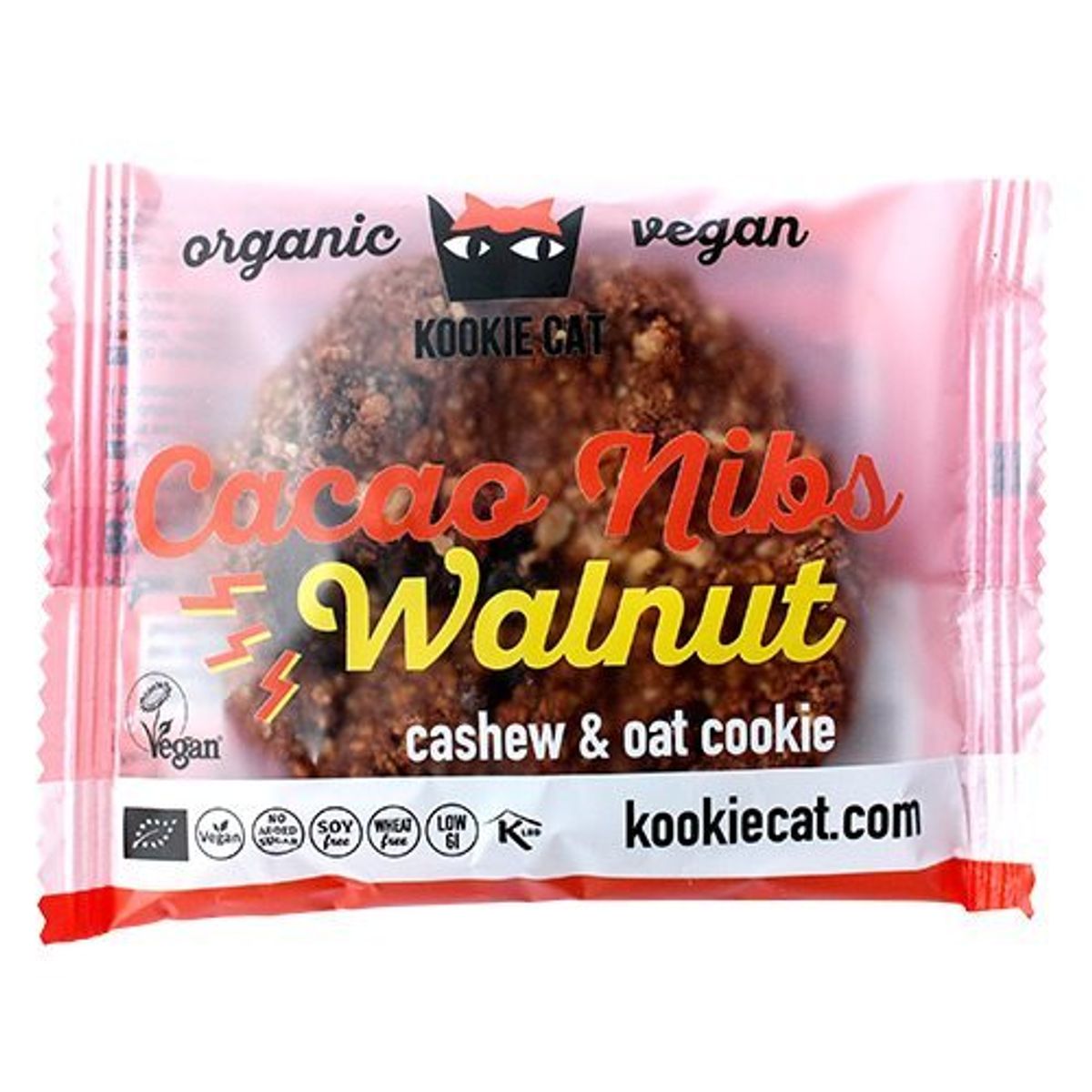 Kookie Cat Cacao nibs walnut Økologisk - 50 gram